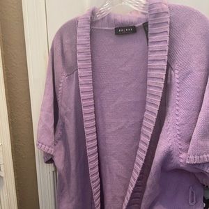 Ladies axcess open front short sleeved cardigan with pockets xl